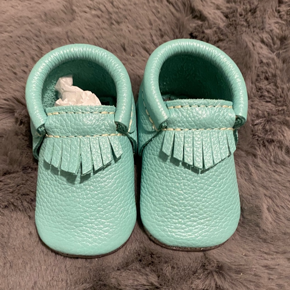 Freshly Picked Aquamarine Moccs